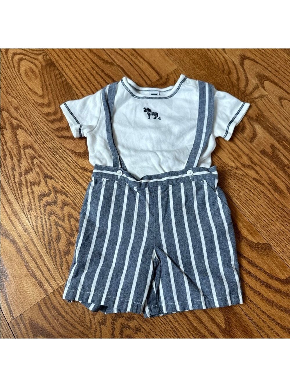Janie & Jack Overall Jumper Set Boys 12-18 months